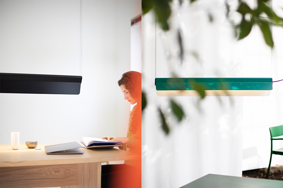 Led Leuchten Pendelleuchte SALTO Aust Amelung Bedienen mit LED Leuchte von Luxsystem