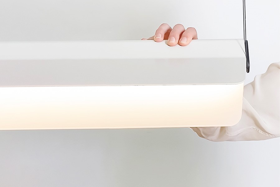 Led Leuchten Pendelleuchte SALTO Aust Amelung Bedienen mit LED Leuchte von Luxsystem