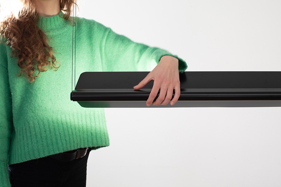 Led Leuchten Pendelleuchte SALTO Aust Amelung Bedienen mit LED Leuchte von Luxsystem